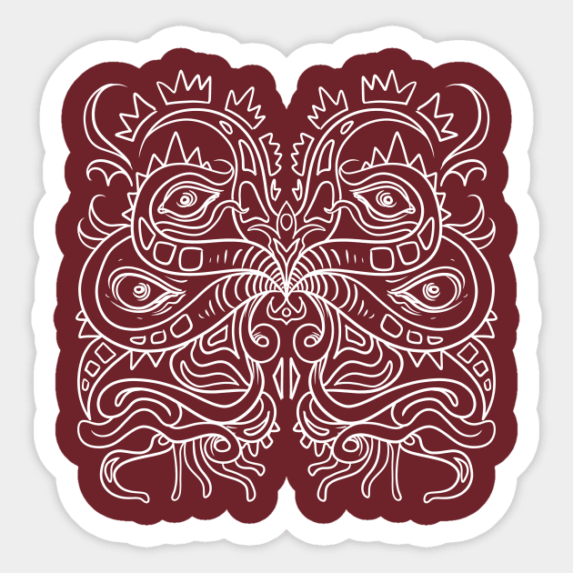 Weird Mandala 3 Sticker by Manfish Inc.